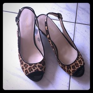 Nine West Cheetah print heels